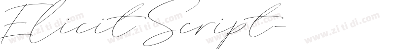 Elicit Script字体转换